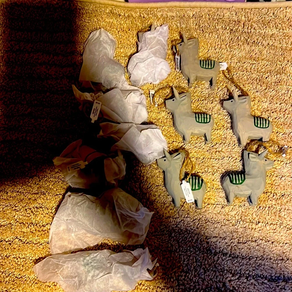 Crate & barrel Christmas ornament NEW LOT OF 12